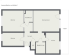 Plan - Sonnige 3‑Zimmer Wohnung mit Loggia und Parkplatz! – Grünblick, separate Küche&nbsp;uvm.
