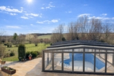 Ausblick Pool - Traumhaus mit Pool nahe Wien – Grundfläche 1.424&nbsp;m², erweiterbar bis 5.307&nbsp;m²