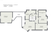 Plan 1. Stock - Grünblick. Lage. Potential. – Haus in begehrter Wohngehend am Wiener Stadtrand!